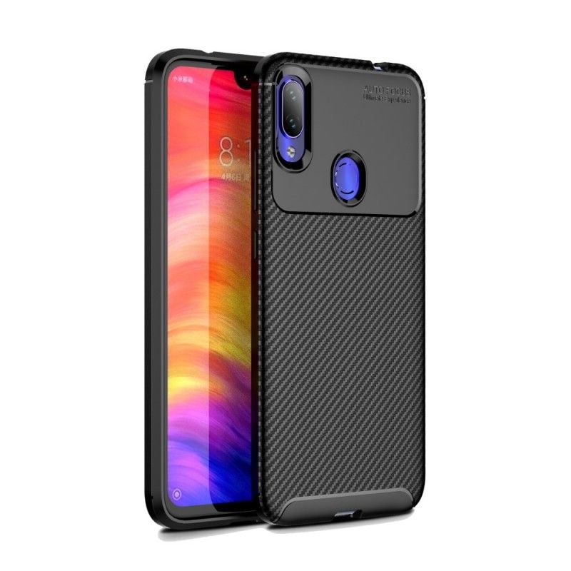 Skal Xiaomi Redmi Note 7 Svart Flexibel Kolfiberstruktur