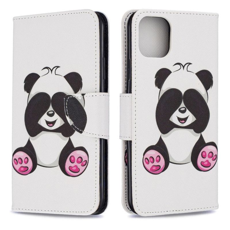 Fodral för iPhone 11 Pro Max Rolig Panda
