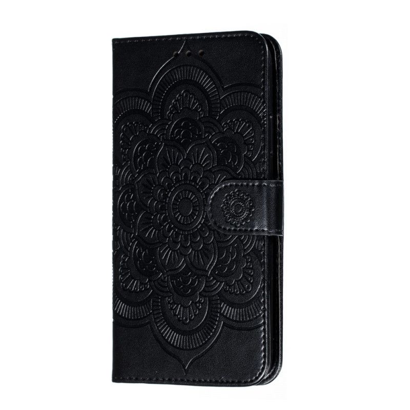 Fodral för iPhone 11 Pro Max Svart Hel Mandala Med Rem