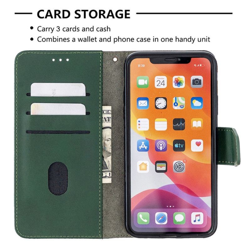 Fodral iPhone 11 Pro Max Svart Klassisk Krokodilhudeffekt