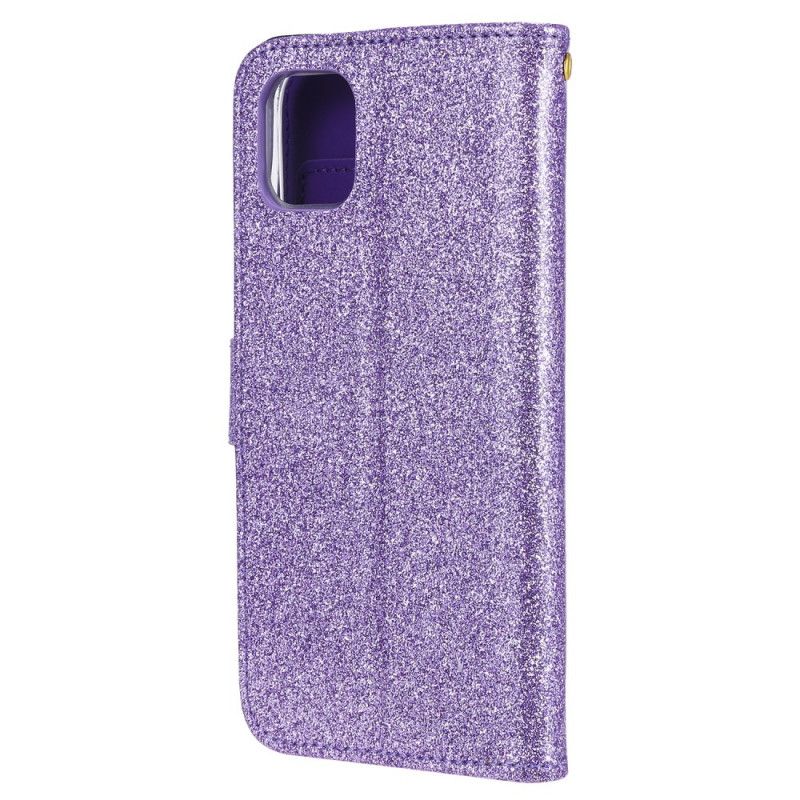 Fodral iPhone 11 Pro Max Vit Paljetter Och Diamanter