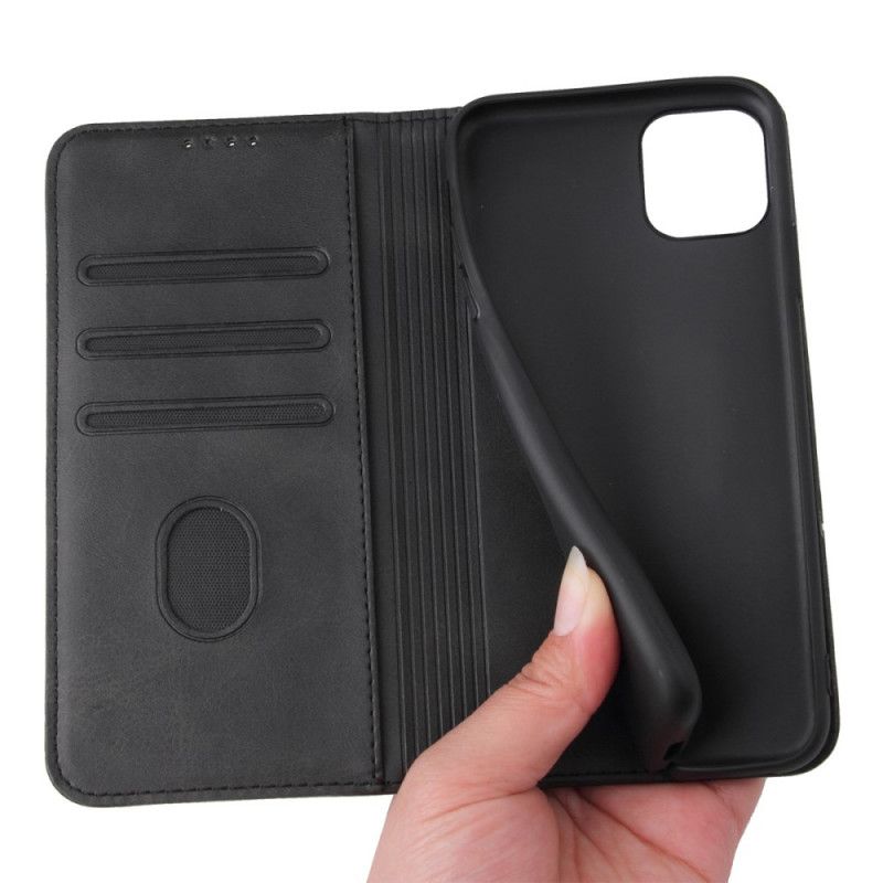 Folio-fodral iPhone 11 Pro Max Svart Affärsstil Plus Lädereffekt