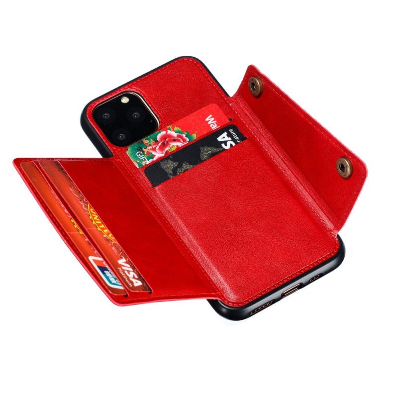 Skal för iPhone 11 Pro Max Grå Snäppplånbok
