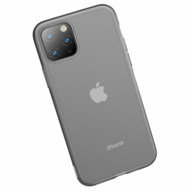 Skal för iPhone 11 Pro Max Svart Flytande Silikonbas