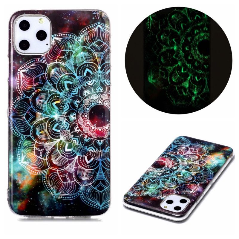 Skal iPhone 11 Pro Max Fluorescerande Blommor