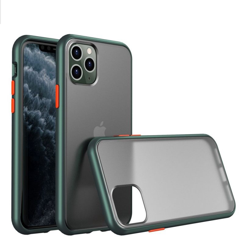 Skal iPhone 11 Pro Max Röd Mobilskal Hybridfärgade Knoppar