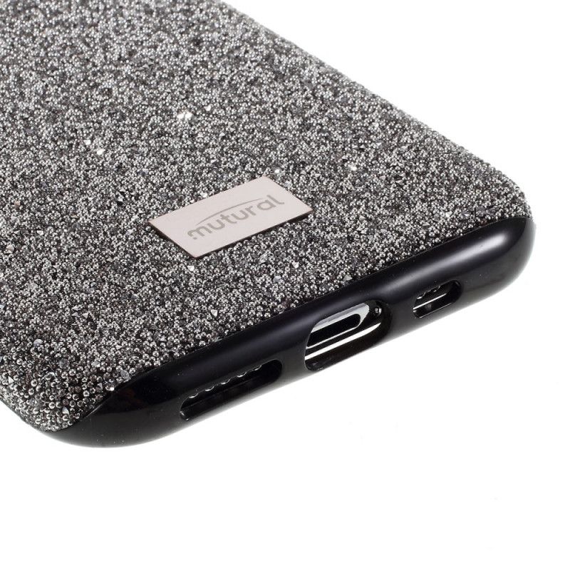 Skal iPhone 11 Pro Max Svart Lyxigt Muturalt Tyg