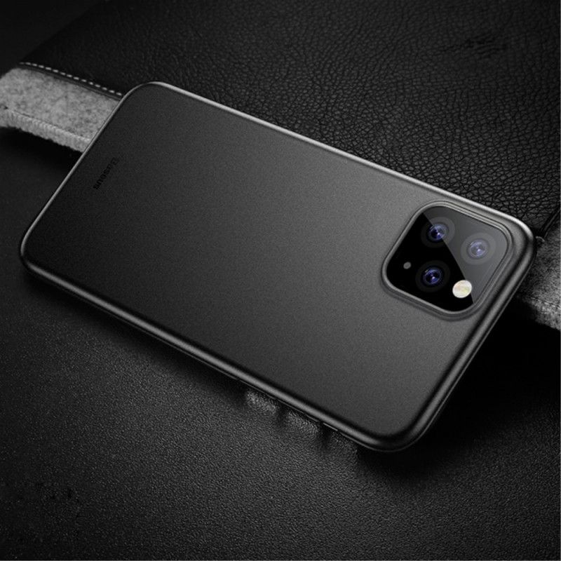Skal iPhone 11 Pro Max Svart Mobilskal Frostat Genomskinlig Bas