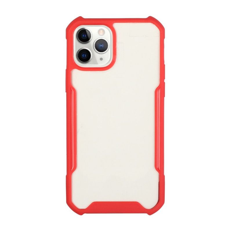 Skal iPhone 11 Pro Max Svart Mobilskal Hybrid Med Färgade Kanter