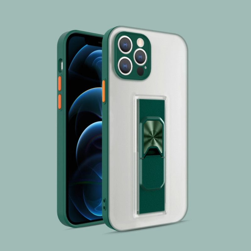 Skal iPhone 11 Pro Max Svart Vertikalt Och Horisontellt Avtagbart Stöd
