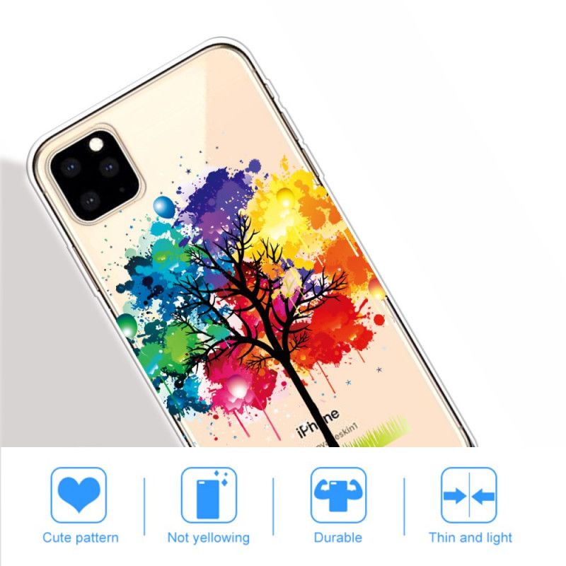 Skal iPhone 11 Pro Max Transparent Akvarell Träd
