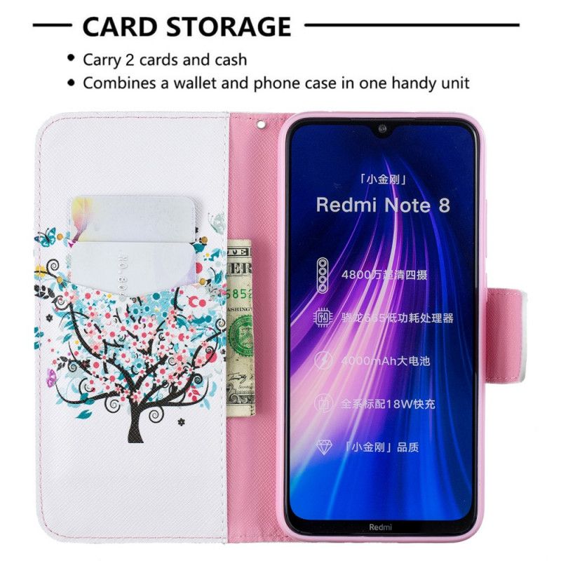 Skyddsfodral Xiaomi Redmi Note 8 Blommat Träd