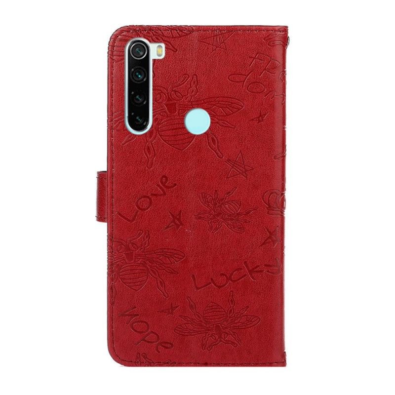 Skyddsfodral Xiaomi Redmi Note 8 Grå Leende För Bi-Charm