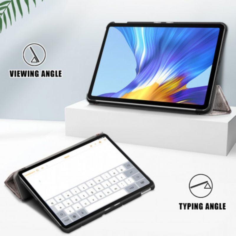 Förstärkt Smart Fodral Huawei Matepad New Eiffeltornet Retro