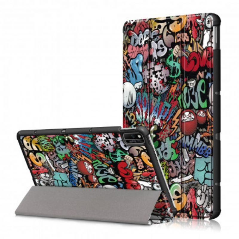 Smart Fodral Huawei Matepad New Förstärkt Graffiti Fun