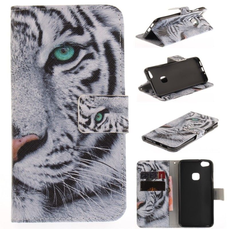 Fodral Huawei P10 Lite Vit Tiger