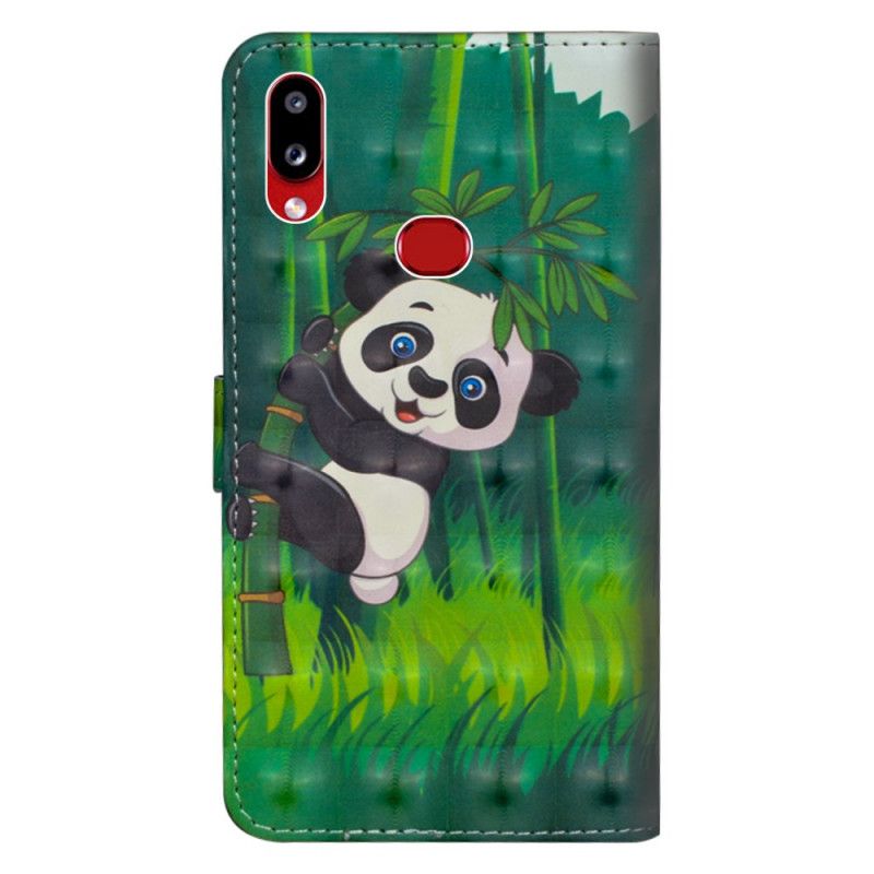 Fodral Samsung Galaxy A10s Ljusfläckpanda Och Bambu