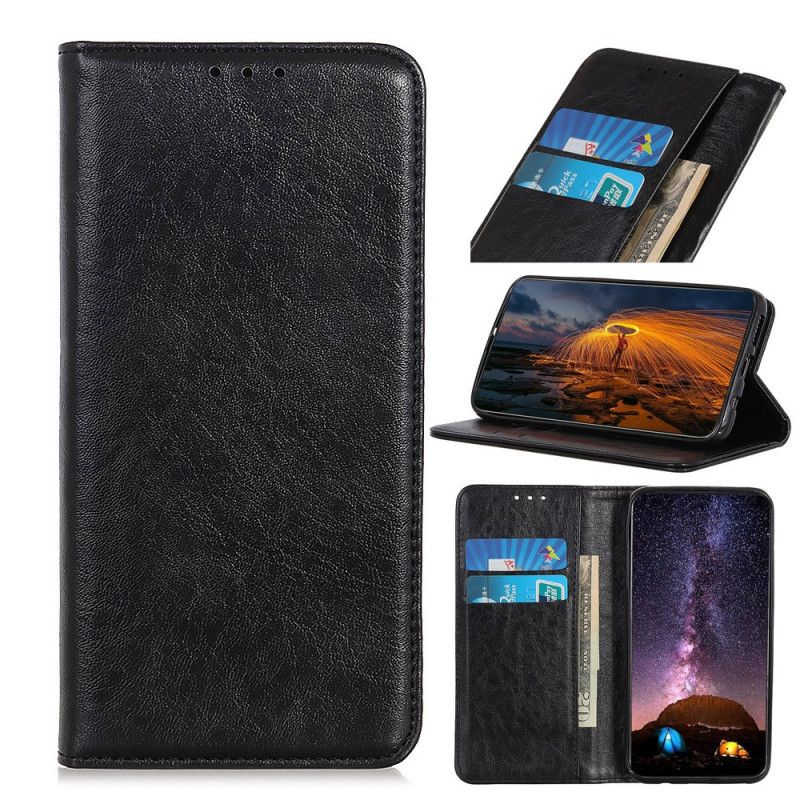 Folio-fodral Samsung Galaxy A10s Svart Delad Läderstil