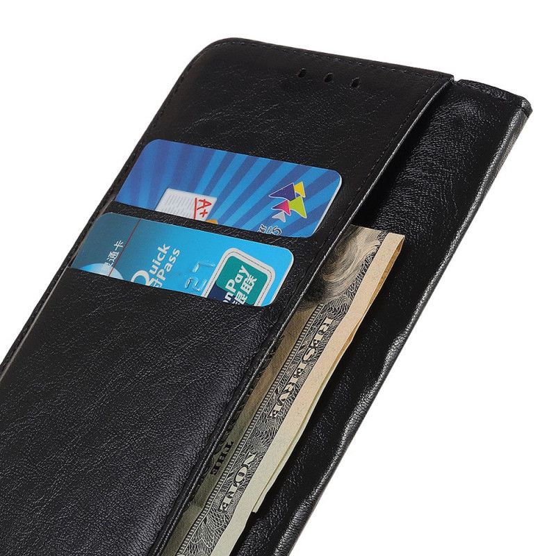 Folio-fodral Samsung Galaxy A10s Svart Delad Läderstil