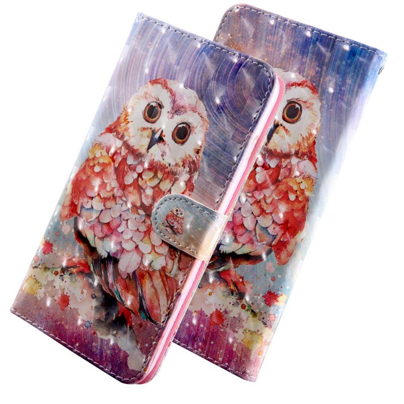 Läderfodral Samsung Galaxy A10s Mobilskal Ljus Fläck Germain Ugglan