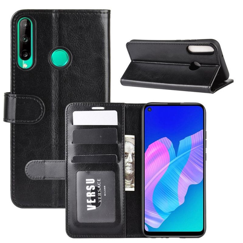 Fodral Huawei P40 Lite E / Y7p Brun Smal Lädereffekt