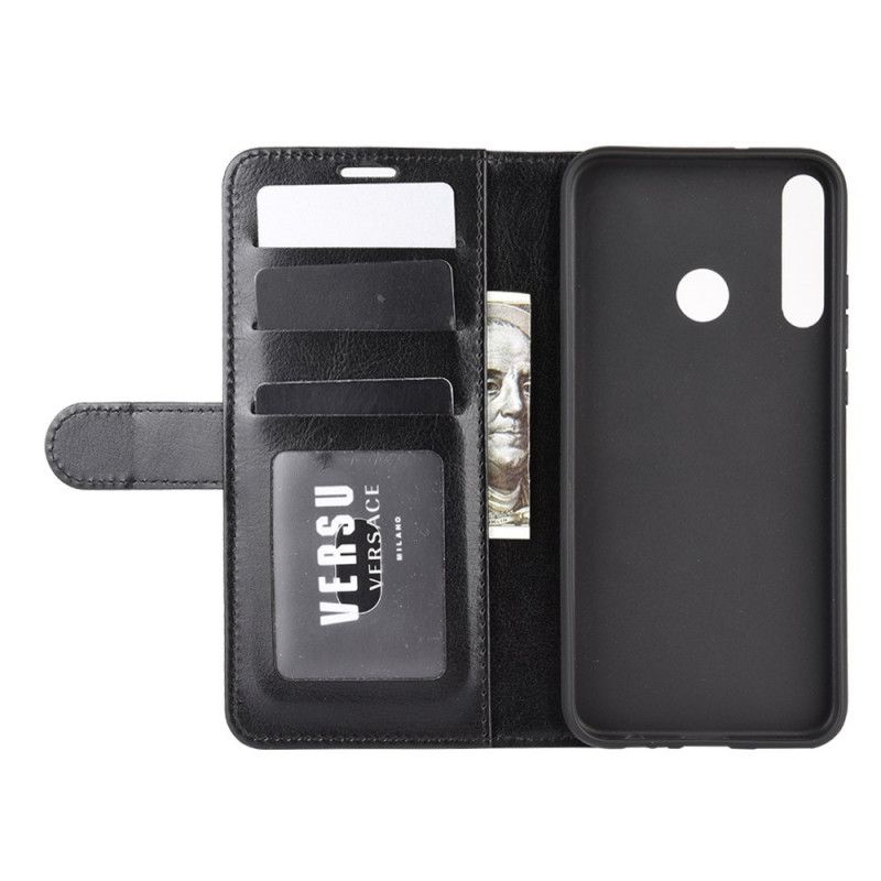 Fodral Huawei P40 Lite E / Y7p Brun Smal Lädereffekt