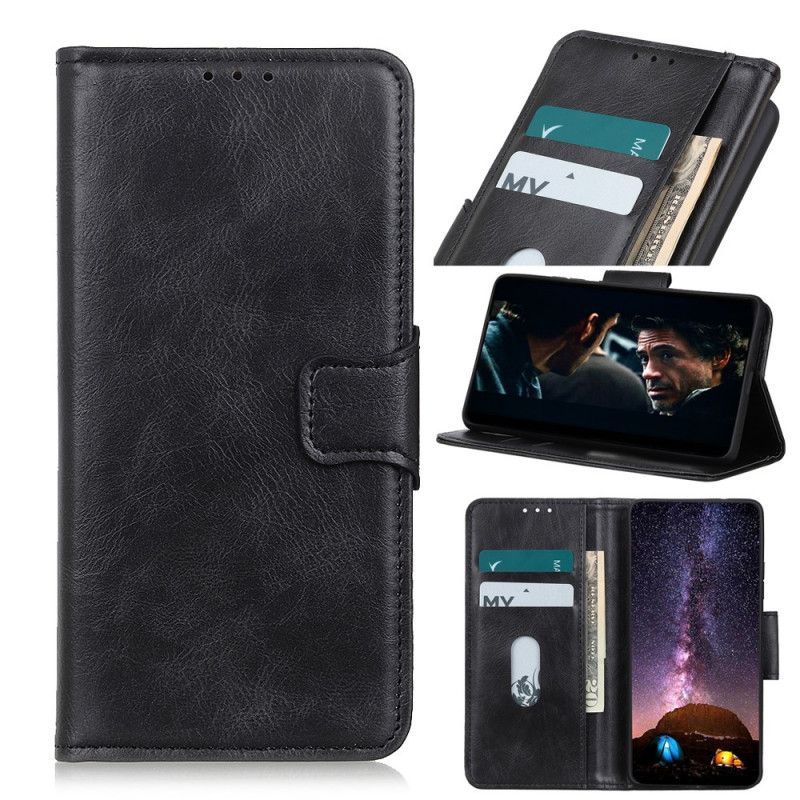 Fodral Huawei P40 Lite E / Y7p Svart Dubbelsidig Magnetklaff