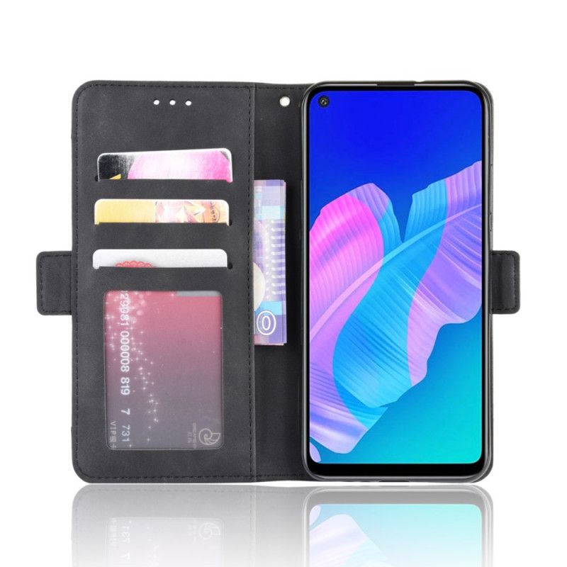 Fodral Huawei P40 Lite E / Y7p Svart Förstklassigt Multikort