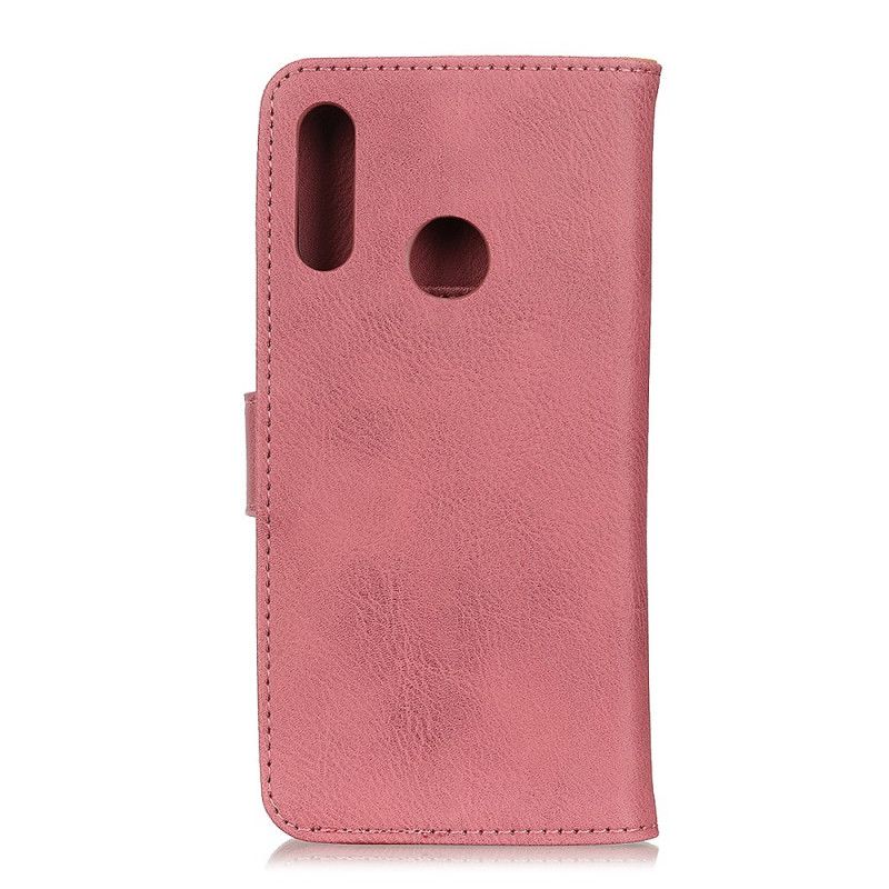 Fodral Huawei P40 Lite E / Y7p Svart Khazneh Konstläder