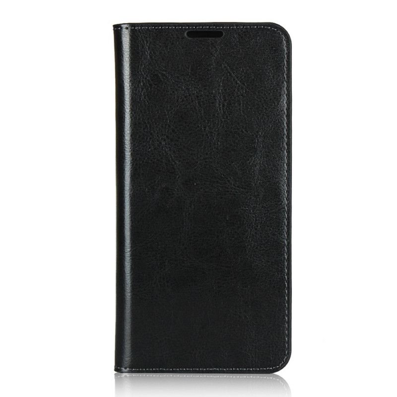 Folio-fodral Huawei P40 Lite E / Y7p Svart Äkta Läder