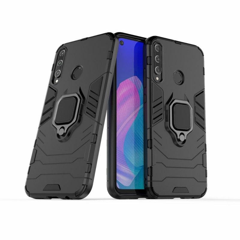 Skal för Huawei P40 Lite E / Y7p Svart Resistent Ring
