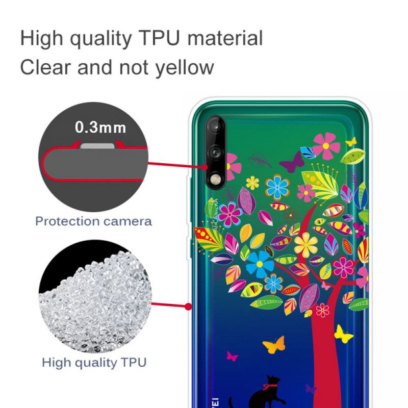 Skal Huawei P40 Lite E / Y7p Mobilskal Katt Under Trädet