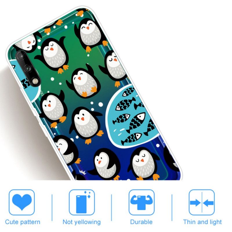 Skal Huawei P40 Lite E / Y7p Mobilskal Pingviner Och Fiskar