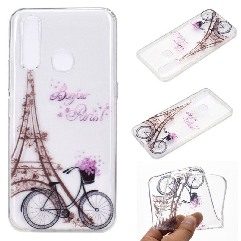Skal Huawei P40 Lite E / Y7p Mobilskal Transparent Hej Paris