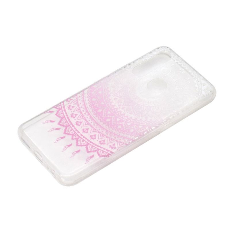 Skal Huawei P40 Lite E / Y7p Rose Transparent Färgglad Mandala