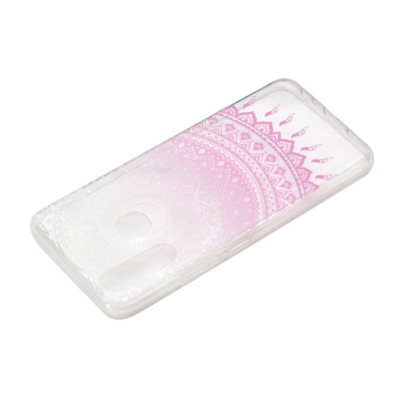 Skal Huawei P40 Lite E / Y7p Rose Transparent Färgglad Mandala
