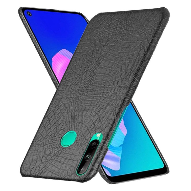 Skal Huawei P40 Lite E / Y7p Svart Krokodilhudeffekt