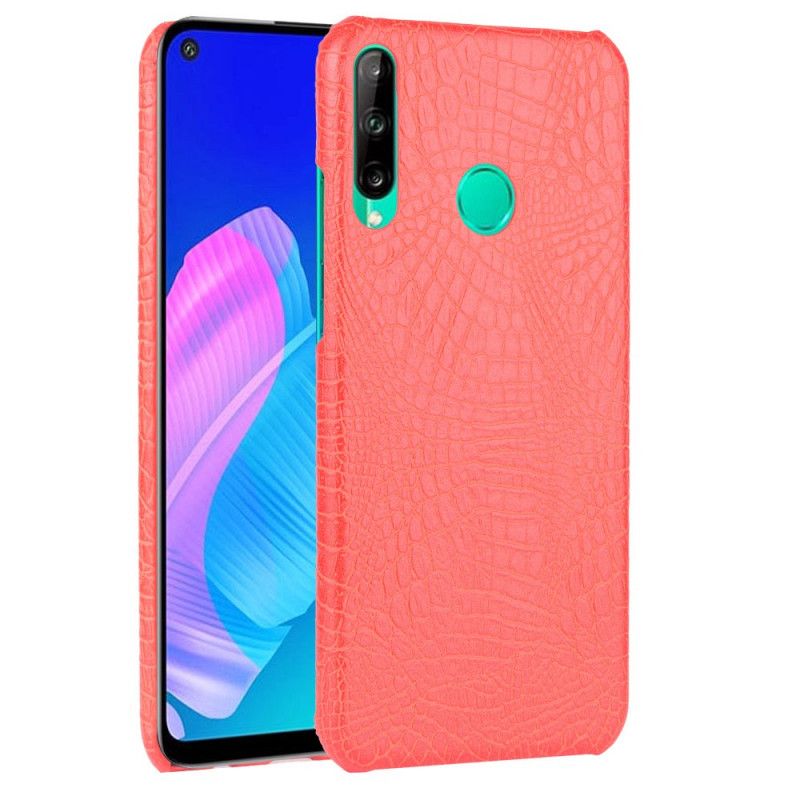 Skal Huawei P40 Lite E / Y7p Svart Krokodilhudeffekt