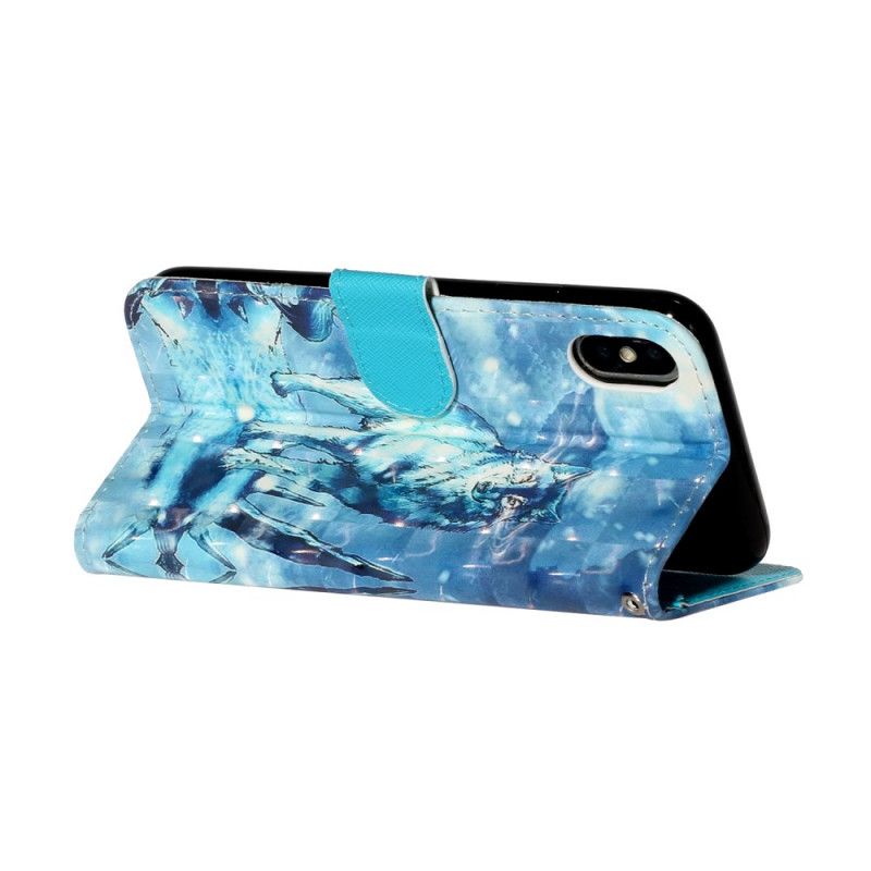 Fodral iPhone X Vargs Ljusfläckar Med Rem