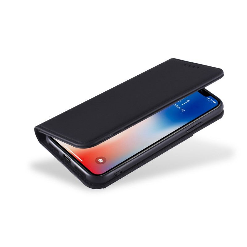 Folio-fodral iPhone X Svart Stödkorthållare
