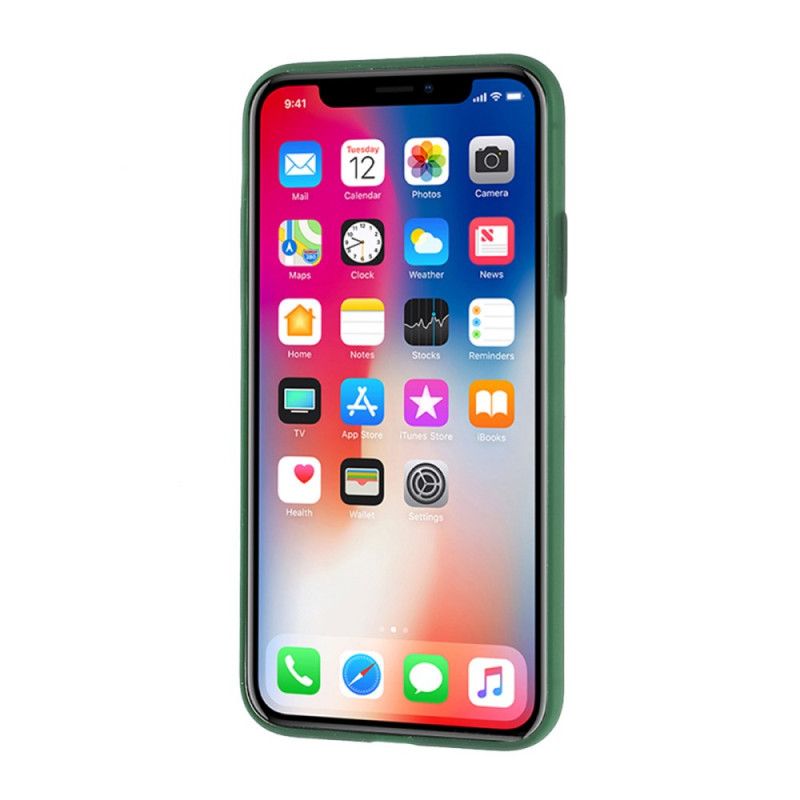 Skal för iPhone X Vit Genomskinliga Silikonfärger
