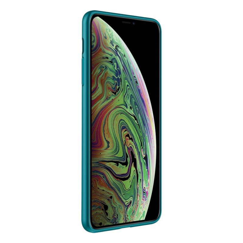 Skal iPhone X Svart Färgläderstil