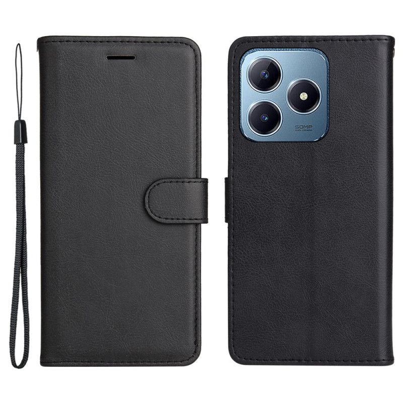 Skyddsfodral Realme C63 Enfärgat Konstläder