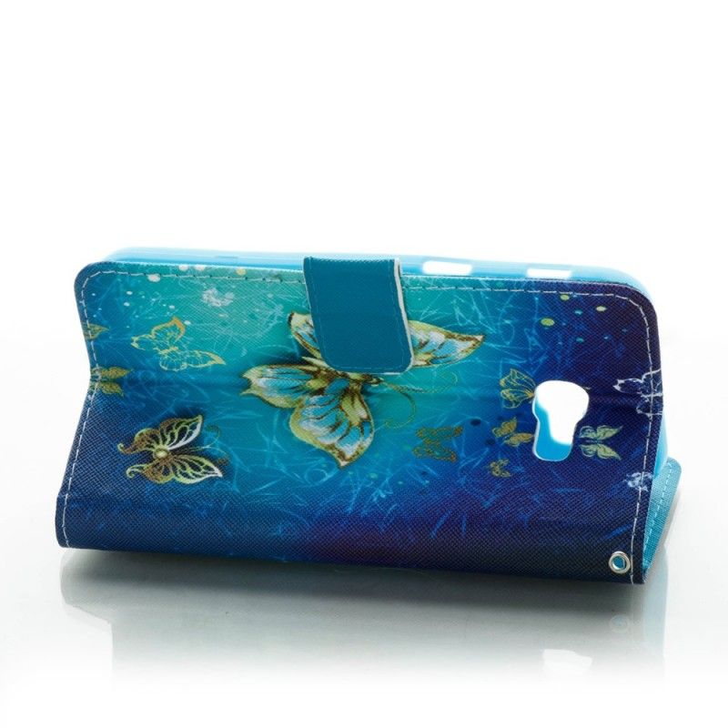 Fodral Samsung Galaxy A5 2017 Gyllene Fjärilar