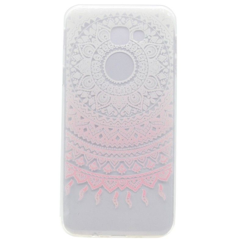 Skal för Samsung Galaxy A5 2017 Rosa Transparent Färgglad Mandala