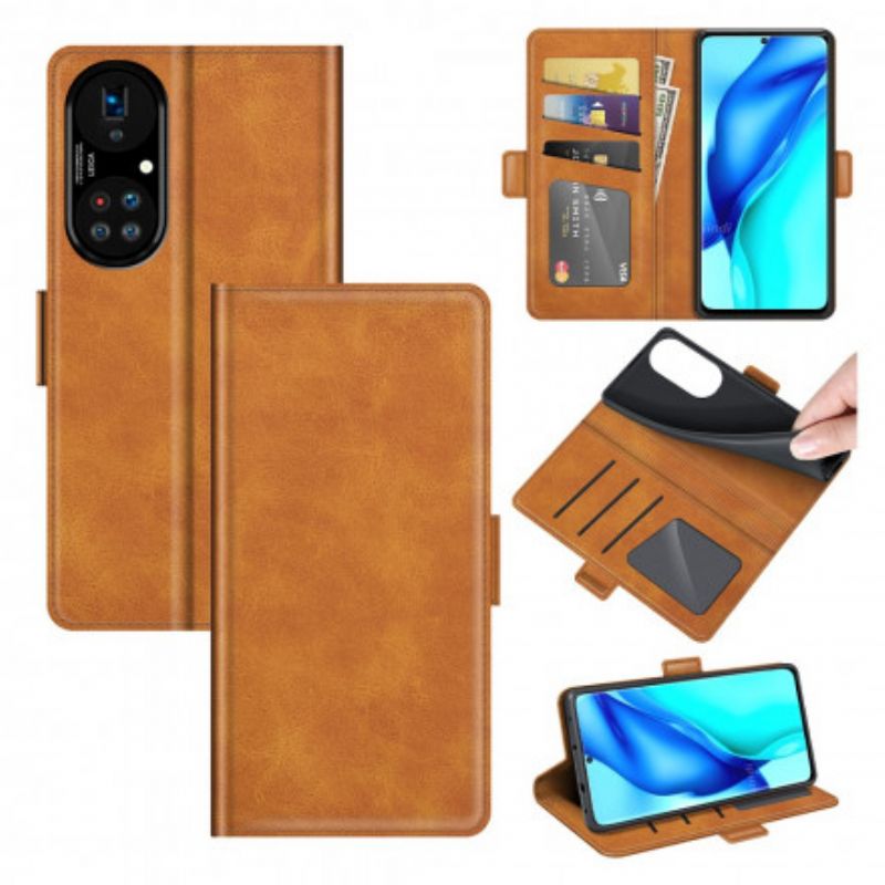 Fodral Huawei P50 Pro Stil Läderdesign