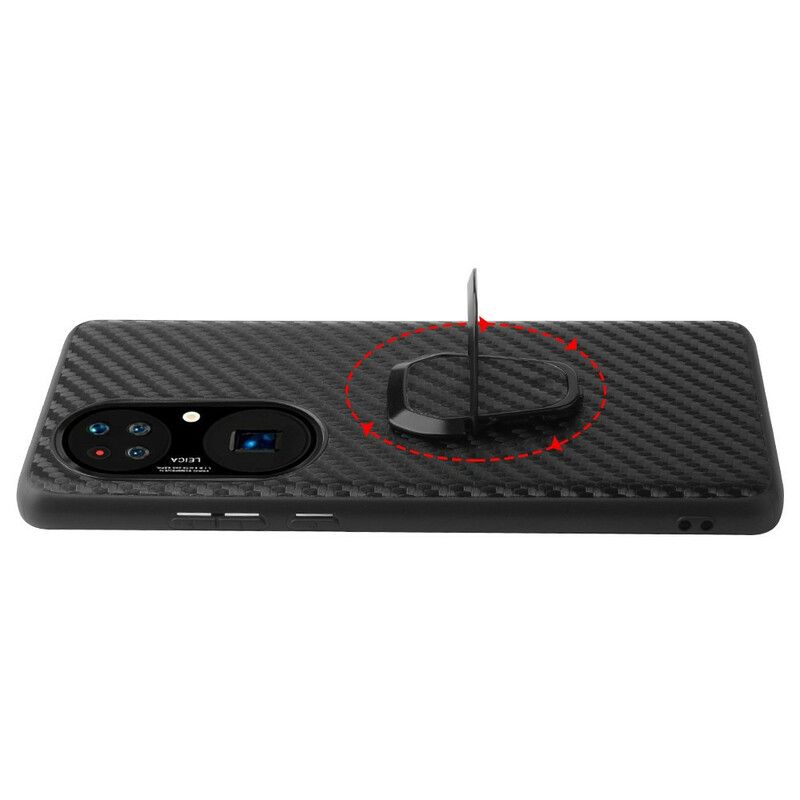 Skal Huawei P50 Pro Crocodile Style Ring-hållare