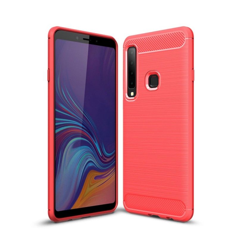Skal för Samsung Galaxy A9 Svart Borstad Kolfiber