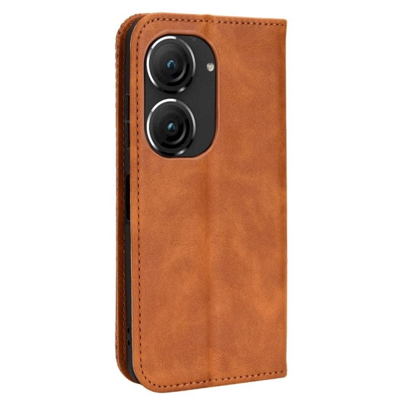 Folio-fodral Asus Zenfone 10 Telefonfodral Vintage Frieze
