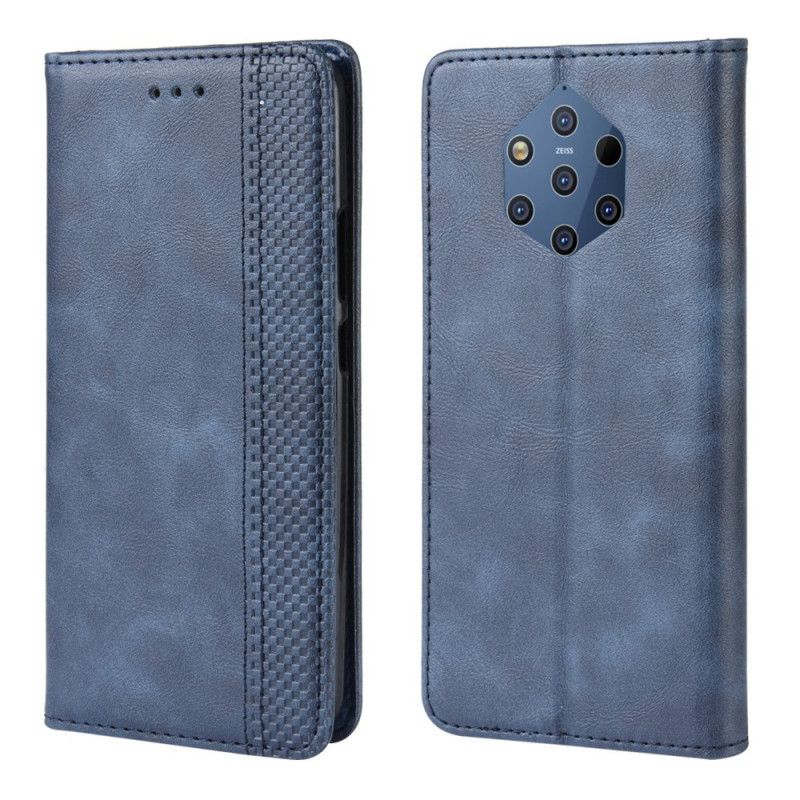 Folio-fodral för Nokia 9 PureView Stiliserad Vintage Lädereffekt